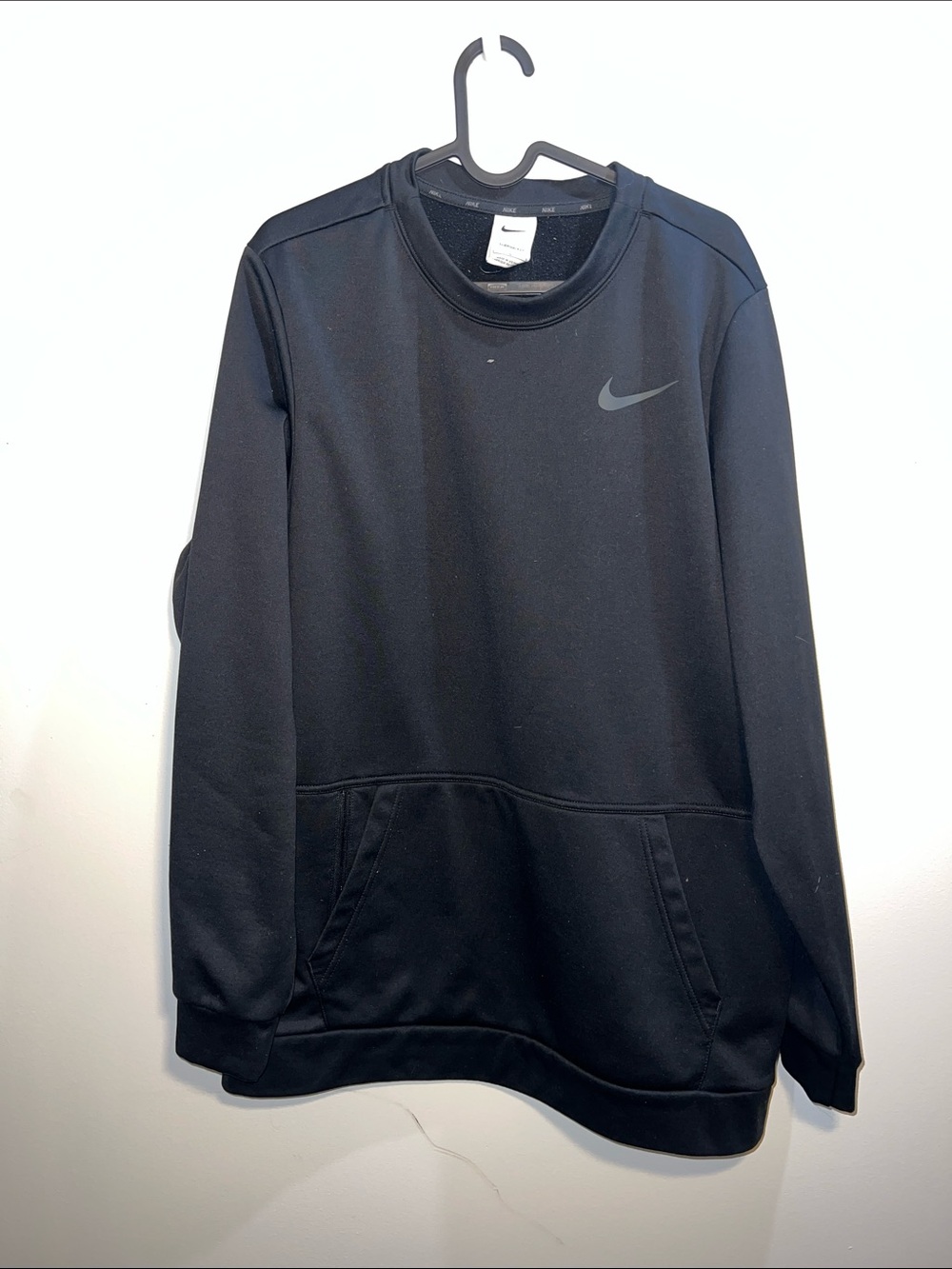 Nike Black Therma-Fit Crewneck Sweatshirt